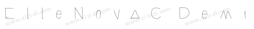 ElleNovaC DemiBold字体转换